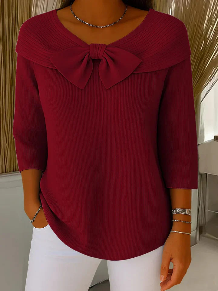 Elodie Bow-Detail Sweater
