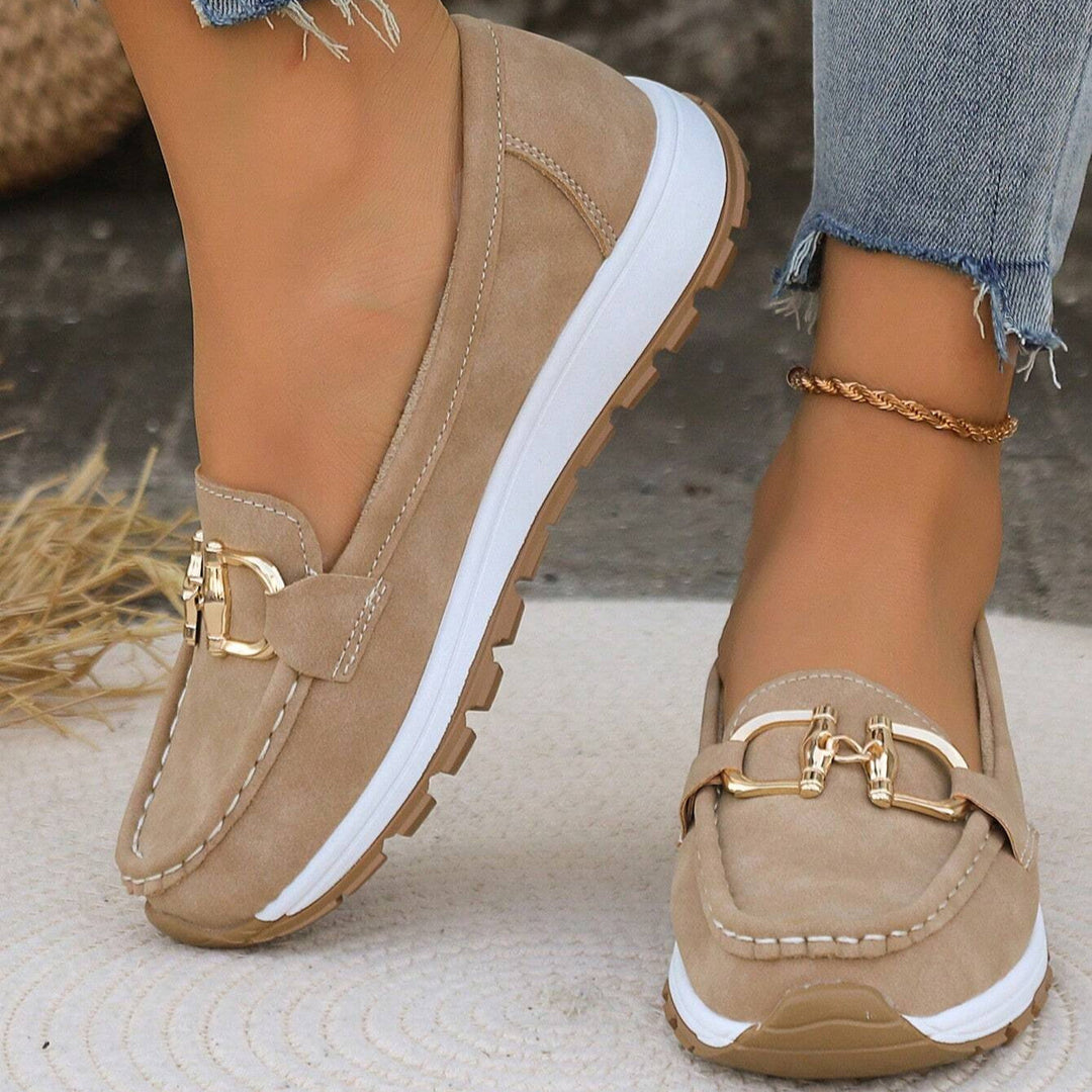 Elly - Stylish Buckle Loafers