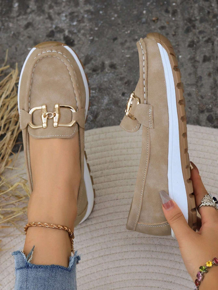 Elly - Stylish Buckle Loafers