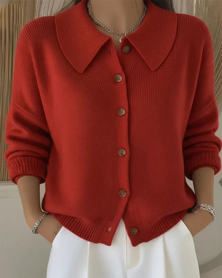 Rosa | Cardigan with Buttoned Collar