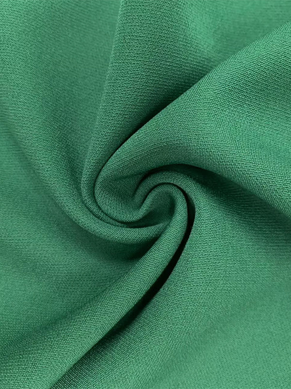 A-Line High Waisted Pleated Solid Color Split-Joint Round-Neck Maxi Dresses