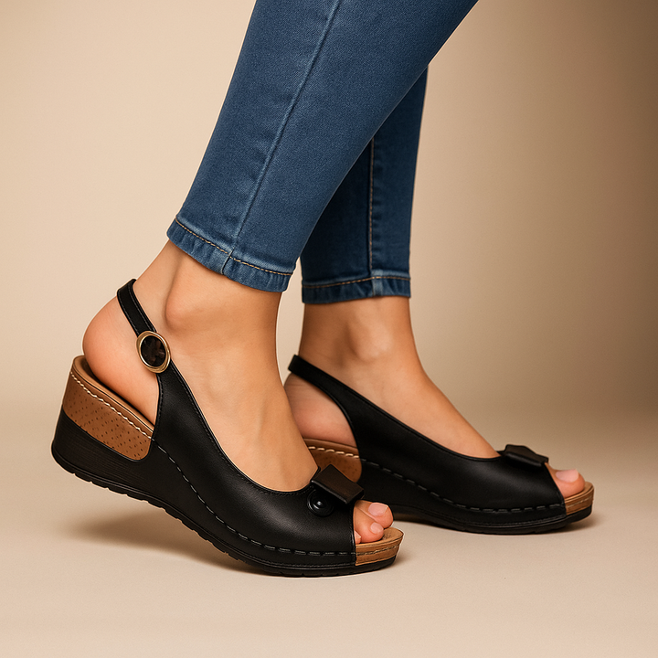 Savina Wedge Slingbacks