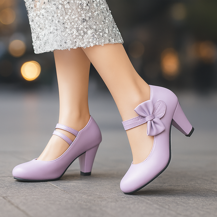 Amara Bow-Embellished Heels