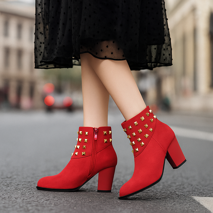 Corvella Studded Ankle Boots