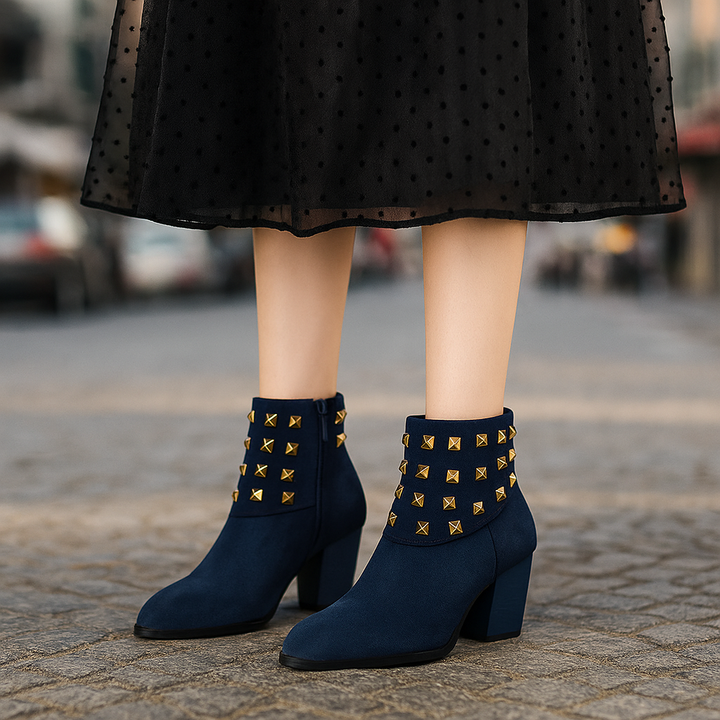 Corvella Studded Ankle Boots