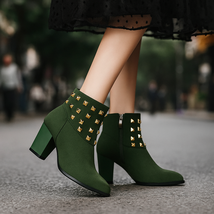 Corvella Studded Ankle Boots