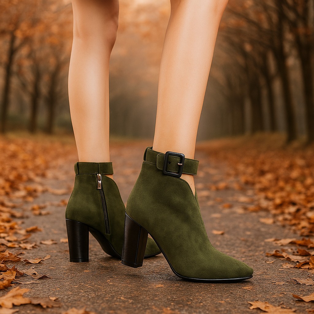 Ardena Buckled Ankle Boots