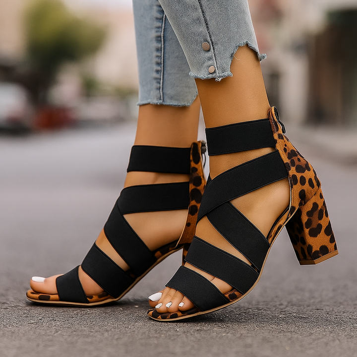 Nolani Strappy Wrap Heels