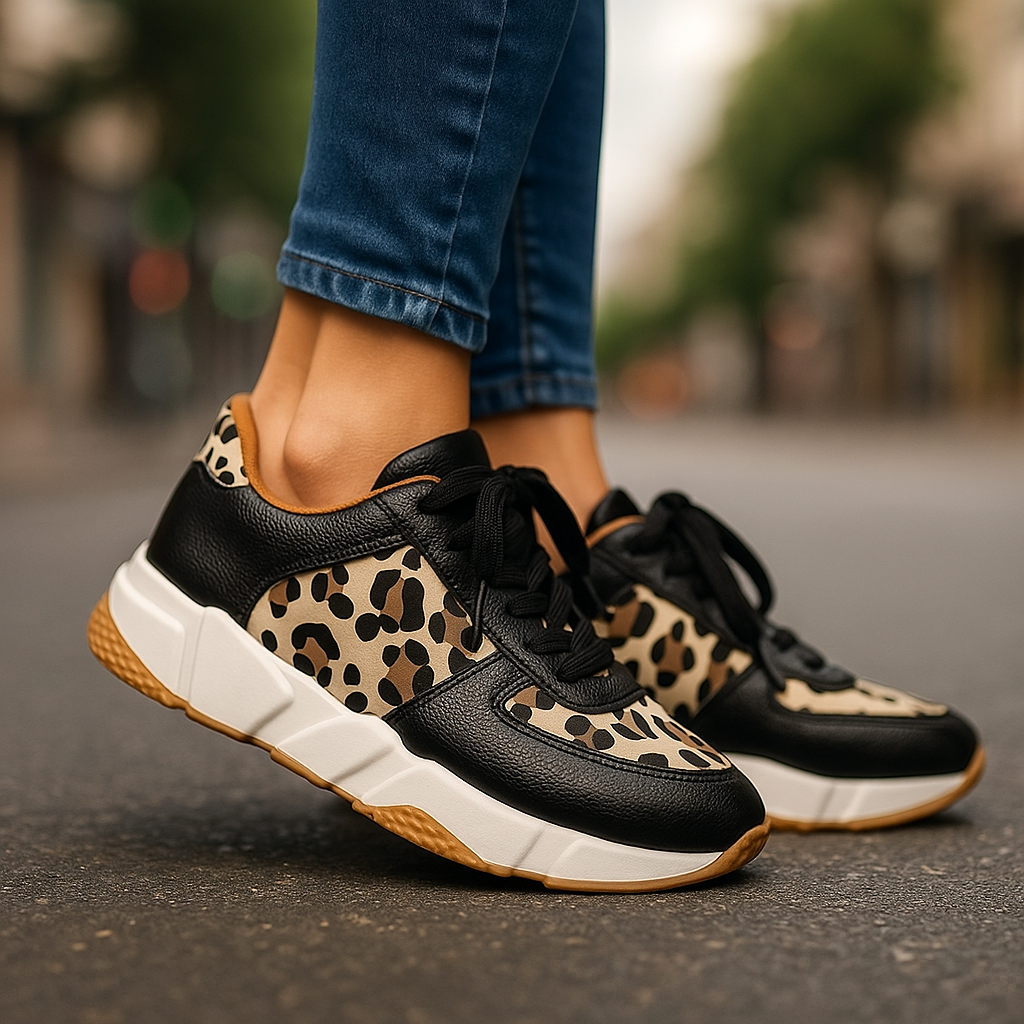 Callari Leopard Print Sneakers