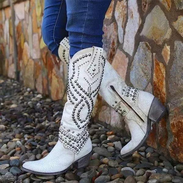 Seliora | Western Knee High Boots