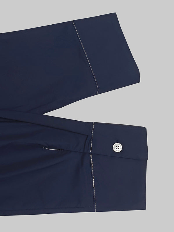 Long Sleeves Loose Buttoned Pockets Solid Color Lapel Midi Dresses