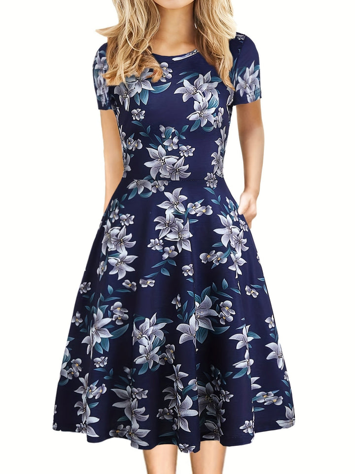 Evelyn Quinn | Retro A-Line Summer Dress