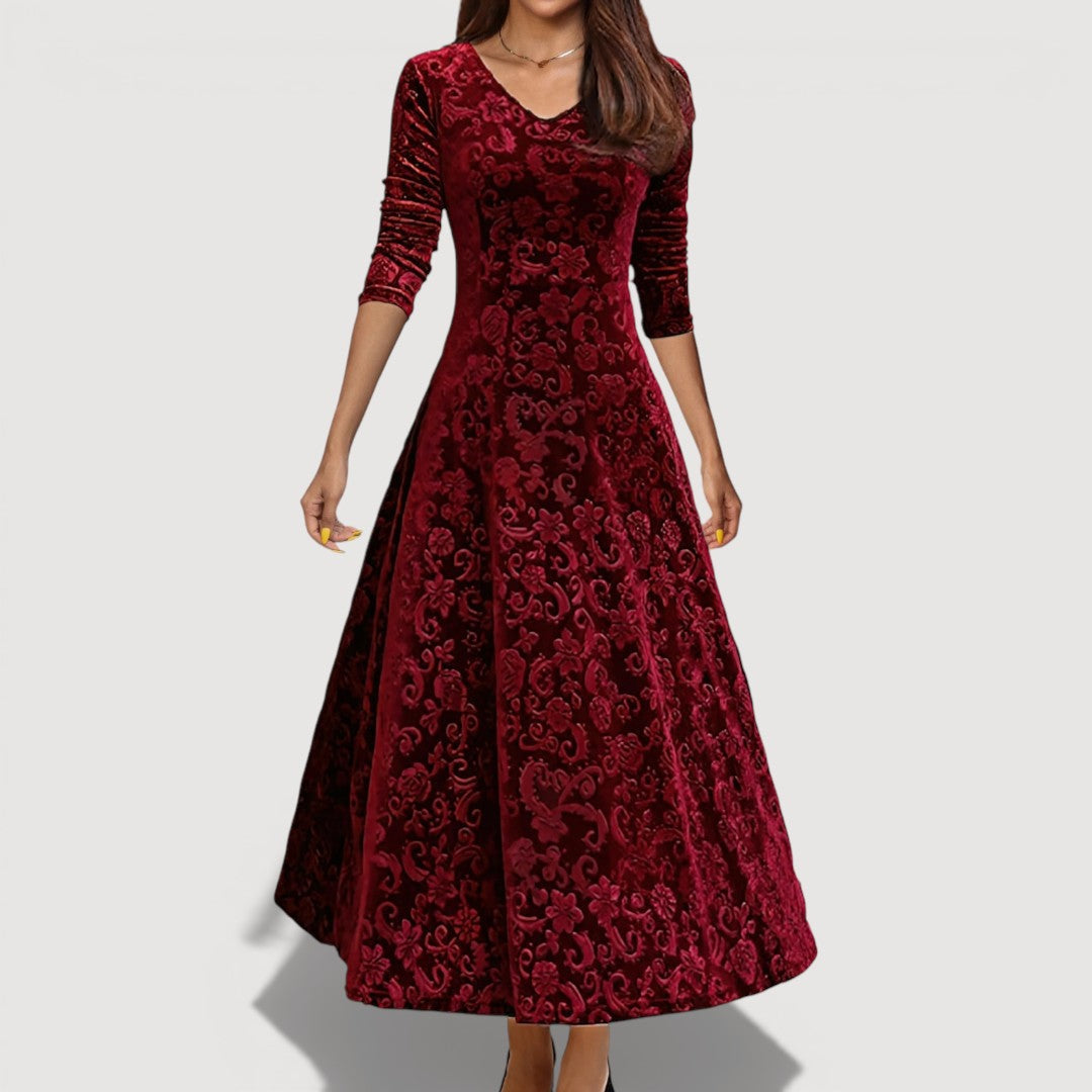Julia™ | Elegant Velvet Dress