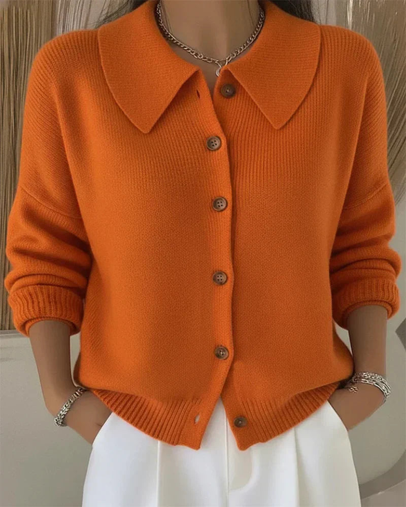 Rosa | Cardigan with Buttoned Collar