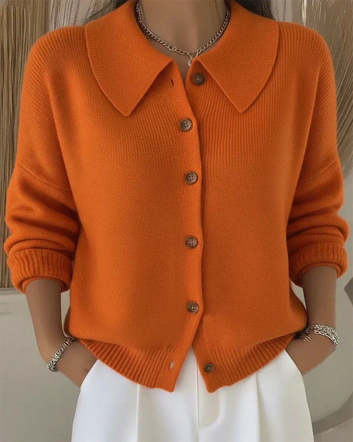 Rosa | Cardigan with Buttoned Collar