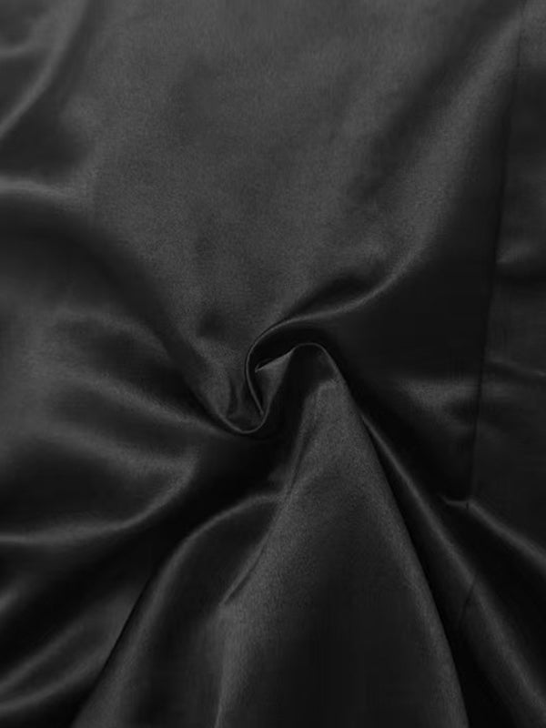 Long Sleeves Solid Color Round-Neck Midi Dresses