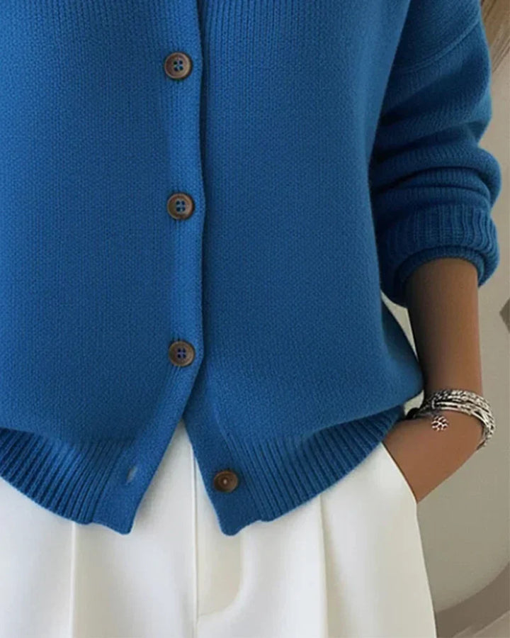 Rosa | Cardigan with Buttoned Collar