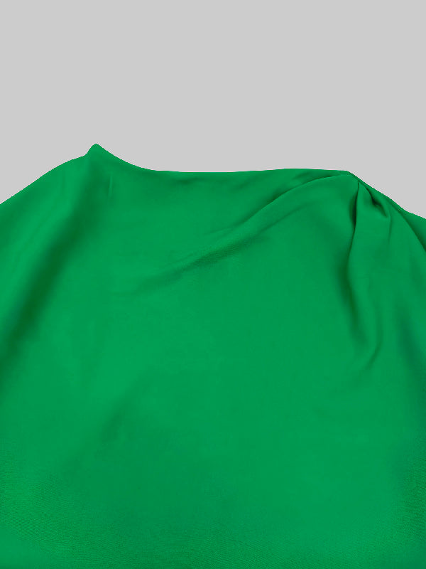 Flowy Asymmetric Solid Maxi Dresses