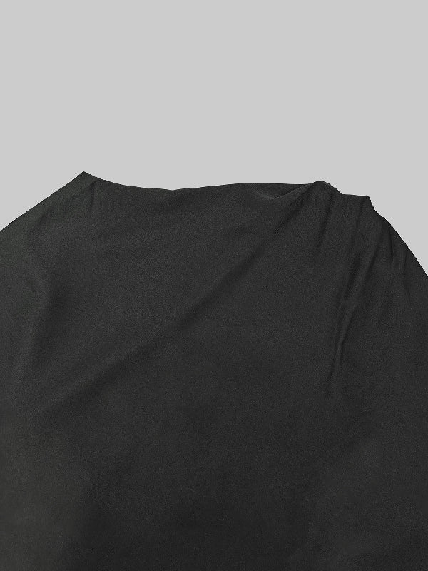 Flowy Asymmetric Solid Maxi Dresses