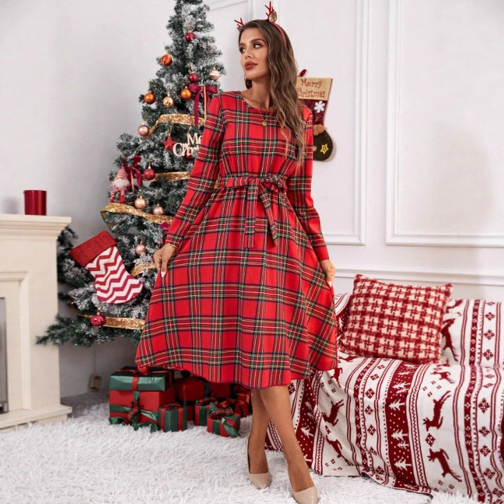 Holly | Tartan Check Shirt Dress