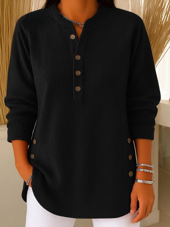 Eden | Henley Tunic with Button Detail