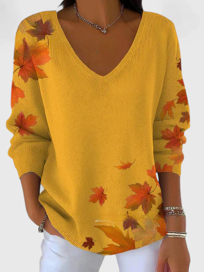 Vianne | Elegant V-Neck Sweater