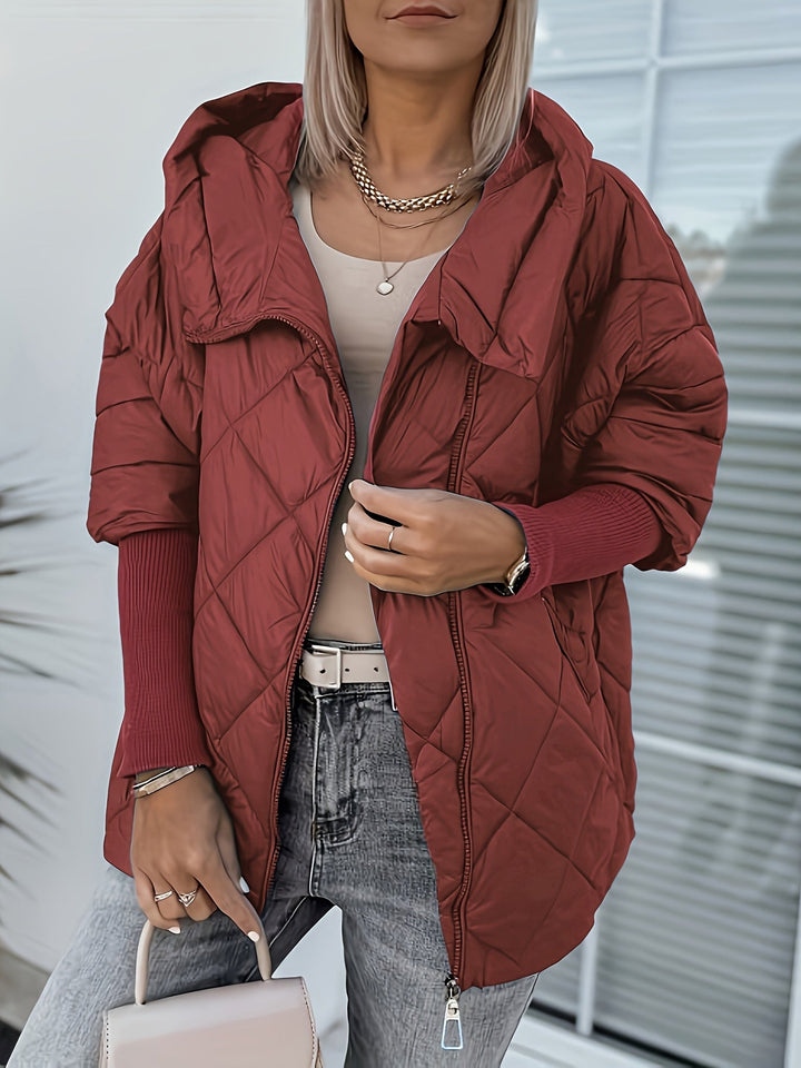 Fenella | Quilted Hooded Jacket with Zip