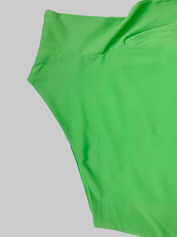 Asymmetrical Solid Color One-Shoulder Maxi Dress with Split Detail