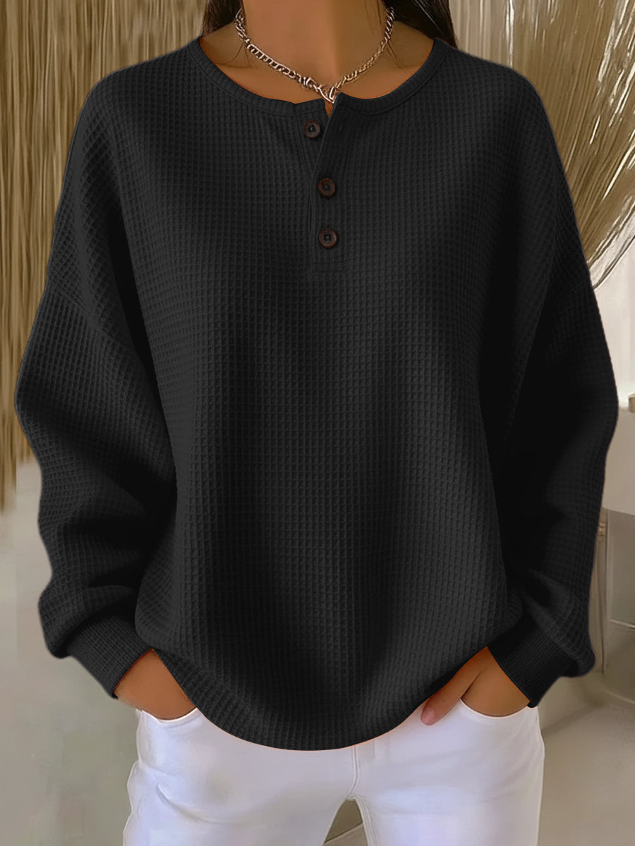 Peyton™ | Snug Button-Up Sweater