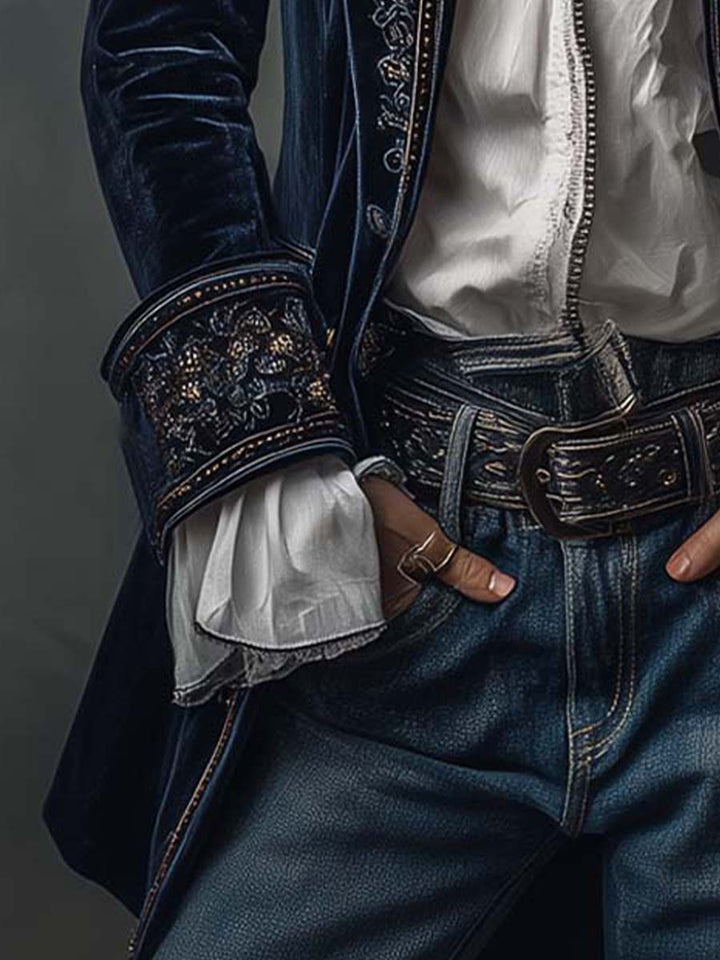 Amelia™ | Elegant Embroidered Velvet Coat