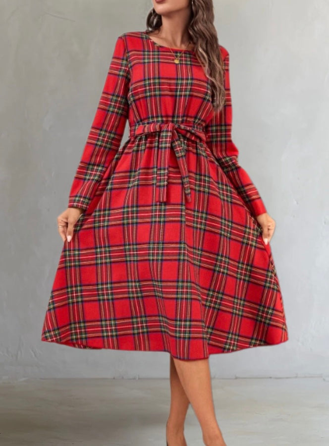 Holly | Tartan Check Shirt Dress