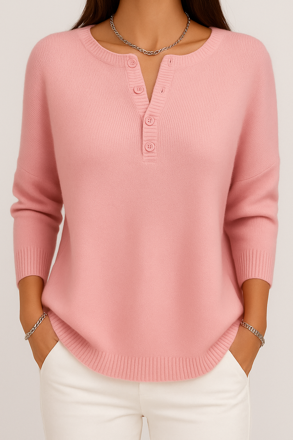 Sara | Knitted Button-Up Top