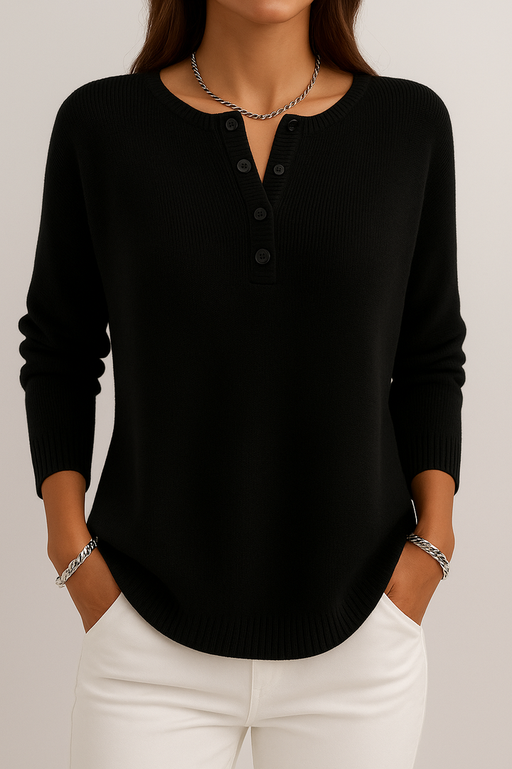 Sara | Knitted Button-Up Top