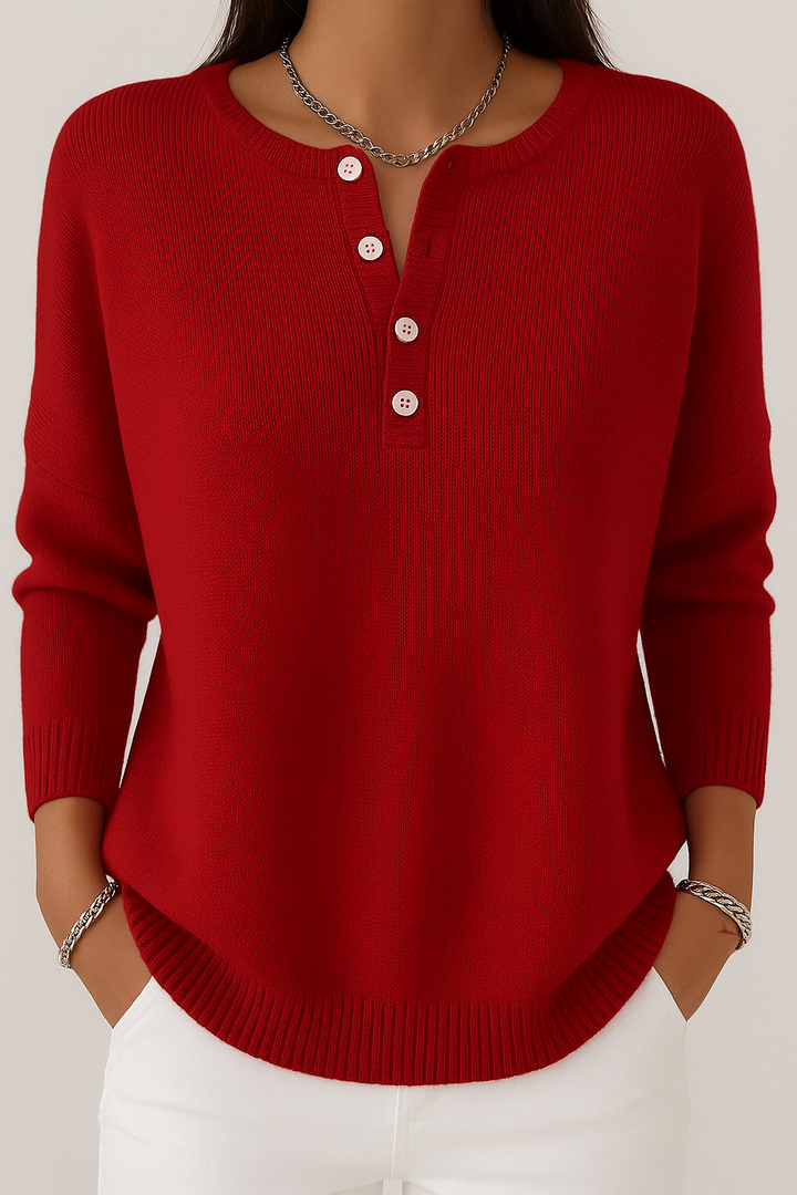 Sara | Knitted Button-Up Top