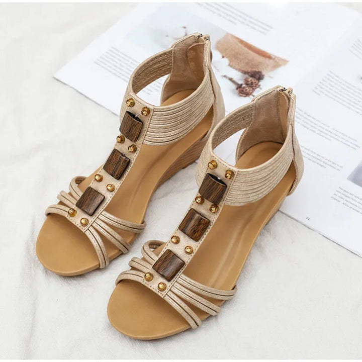Calira Cozy Wedge Sandals