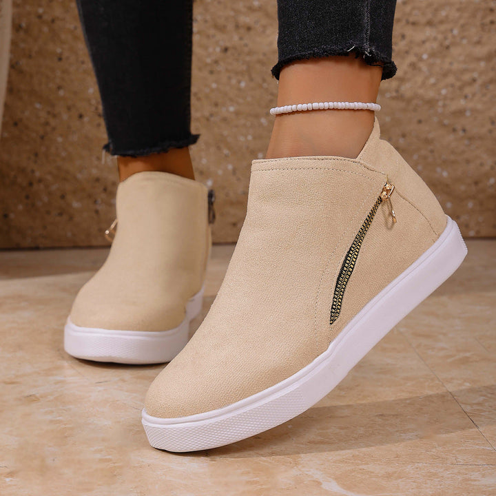 Athena Zip-Up Sneakers