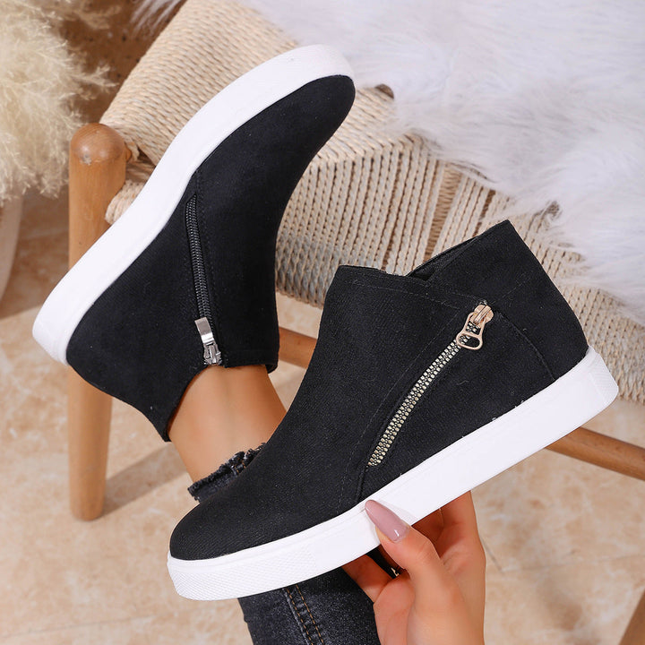 Athena Zip-Up Sneakers