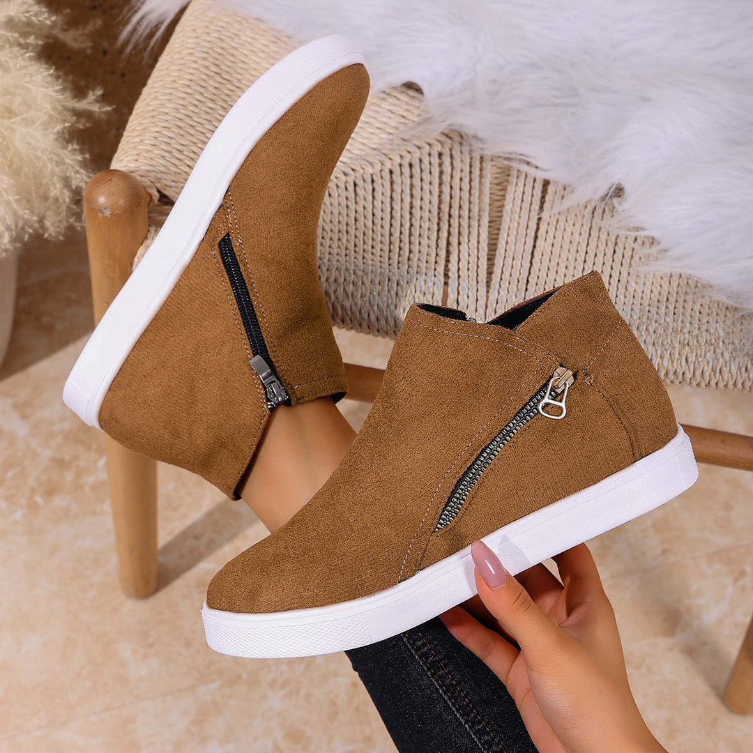 Athena Zip-Up Sneakers