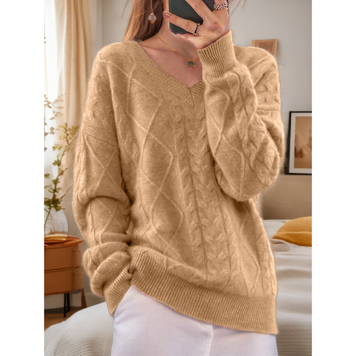 Astra | Scandinavian Style V-Neck Knit Sweater