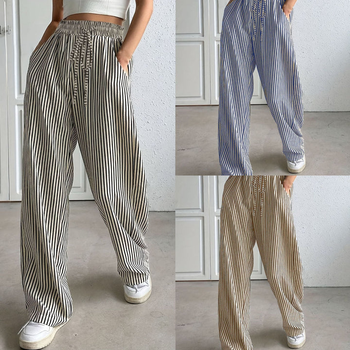 Emera | Relaxed Striped Trousers