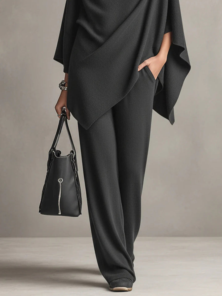 Monica™ | Elegant Drape Two-Piece Set