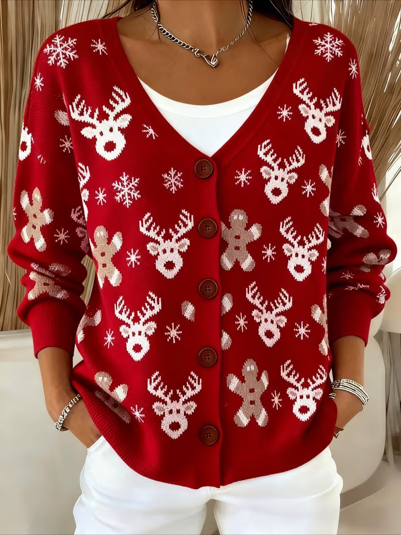 Tamara™ | Fair Isle Reindeer Cardigan