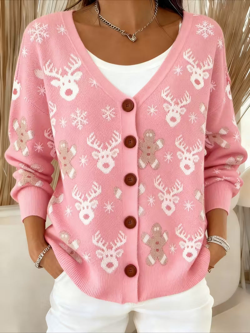Tamara™ | Fair Isle Reindeer Cardigan