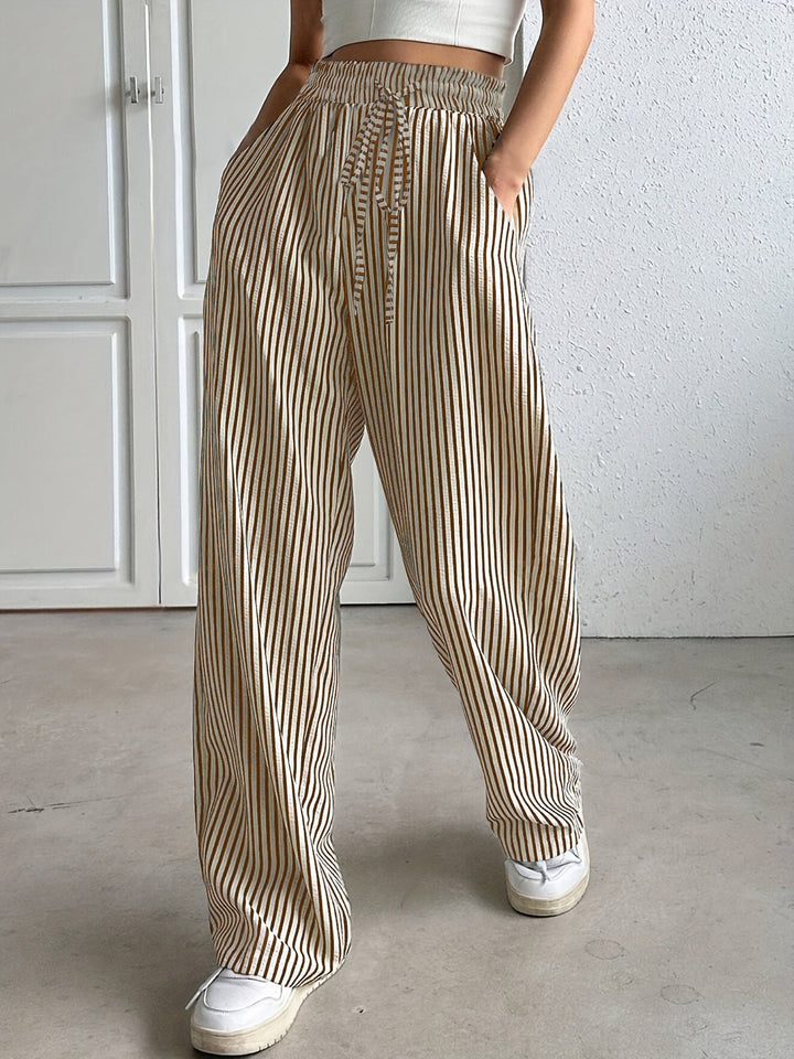 Emera | Relaxed Striped Trousers