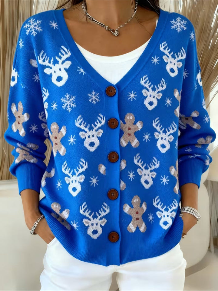 Tamara™ | Fair Isle Reindeer Cardigan