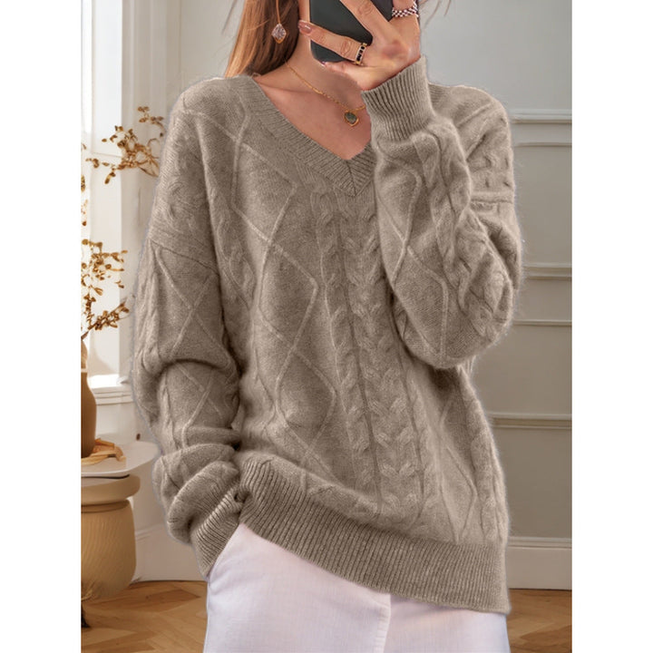 Astra | Scandinavian Style V-Neck Knit Sweater