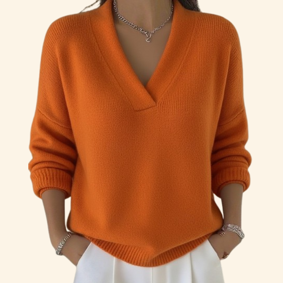 Faye | Cozy V-Neck Sweater