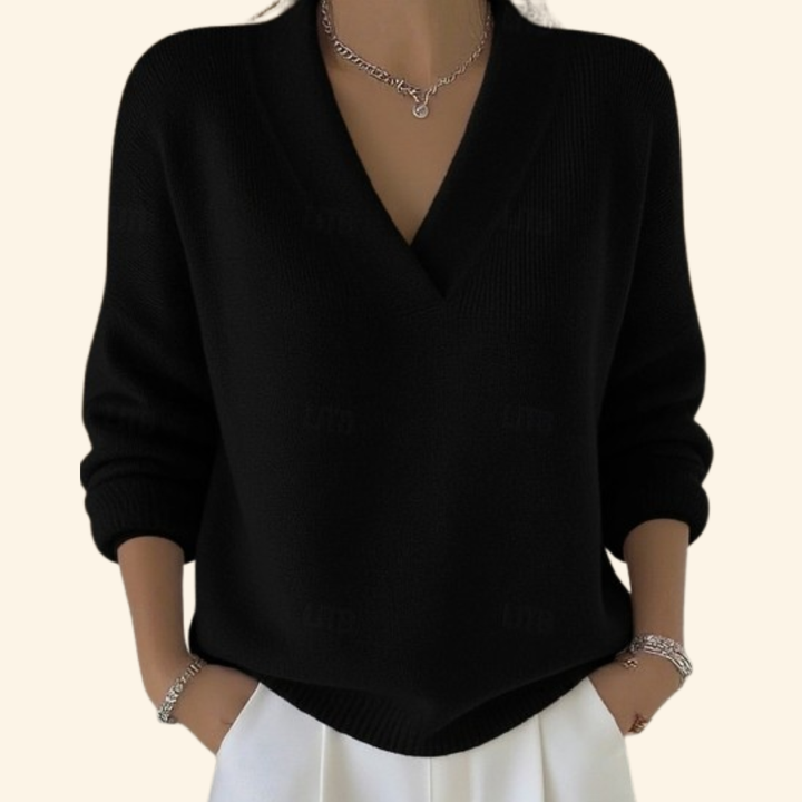 Faye | Cozy V-Neck Sweater