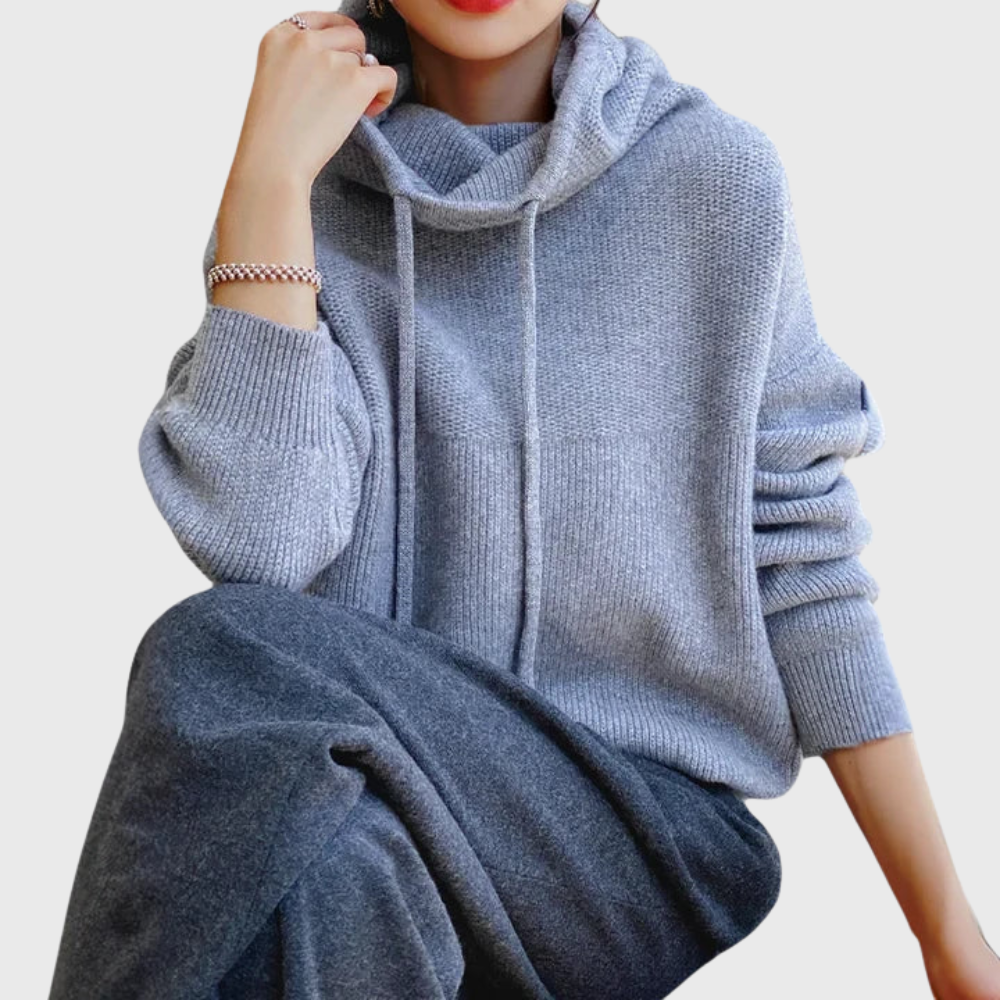 Eirwen | Drawstring Turtleneck Sweater