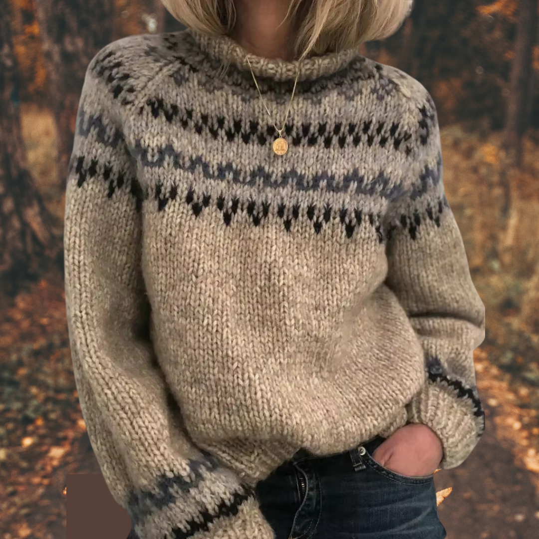 Astrid™ | Women's Nordic-Inspired Knit Sweater